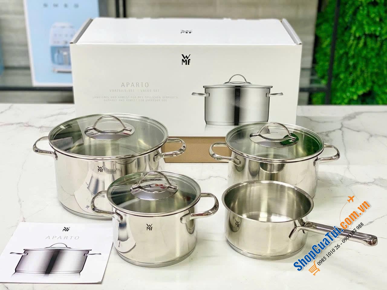 Bộ nồi WMF Aparto 4 món.