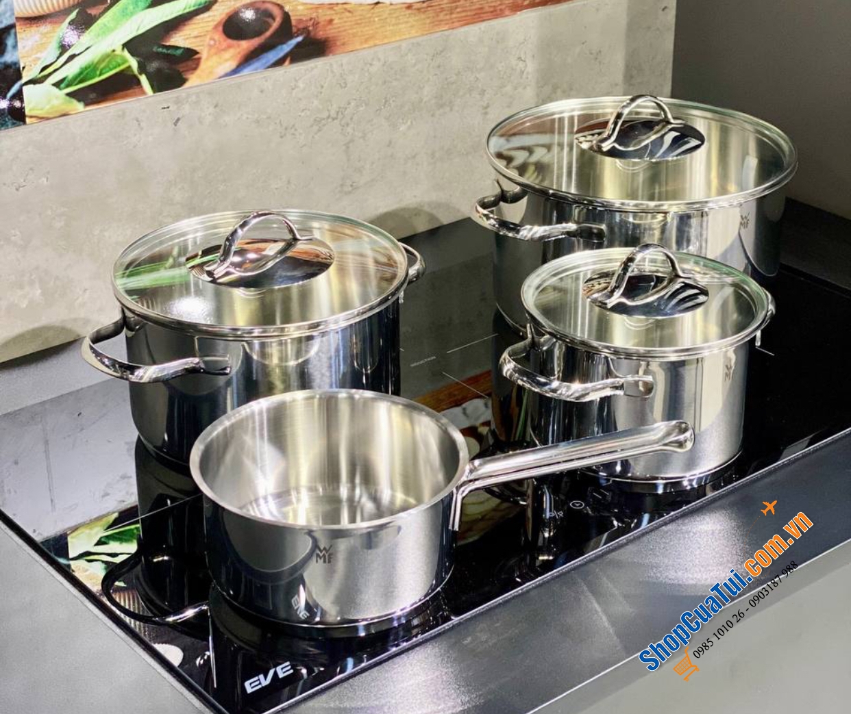 Bộ nồi WMF Aparto 4 món.