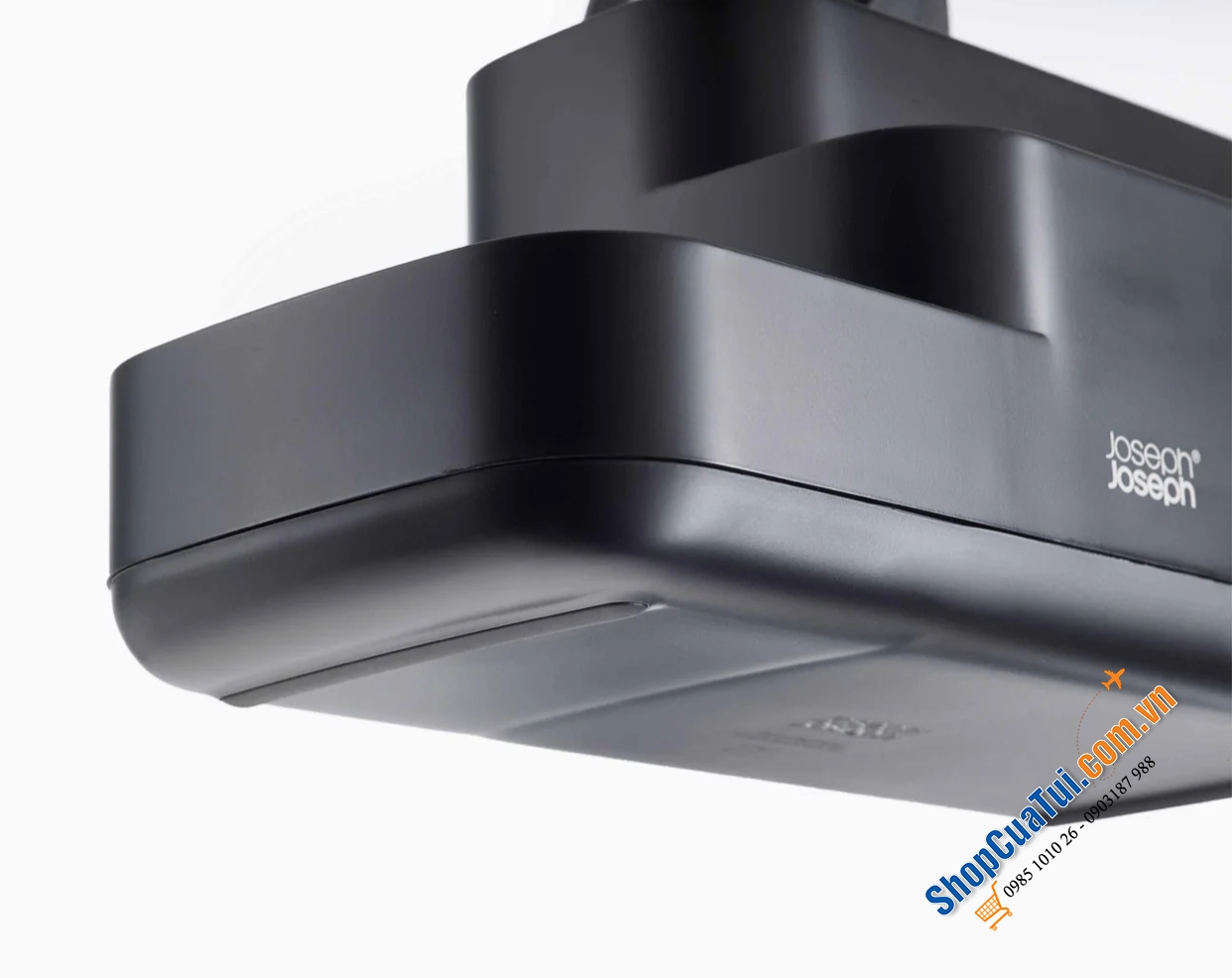 Khay đựng bàn chải mỹ phẩm nhà tắm Joseph Joseph 70600 EasyStore màu đen.