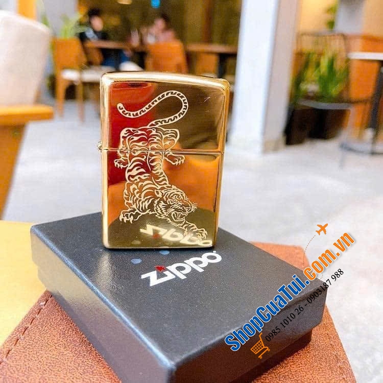 Bật lửa Zippo hổ - mạnh mẽ, phong cách.
