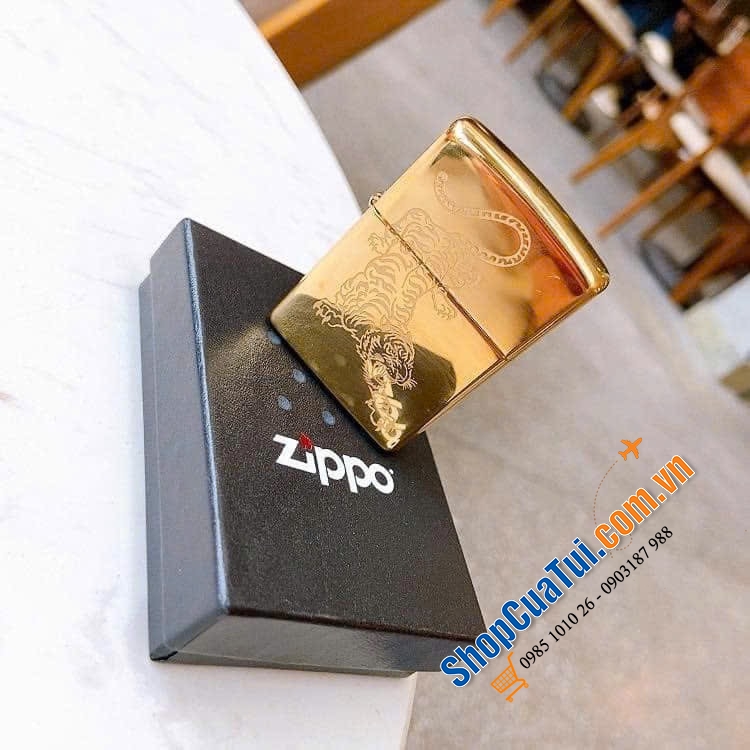 Bật lửa Zippo hổ - mạnh mẽ, phong cách.