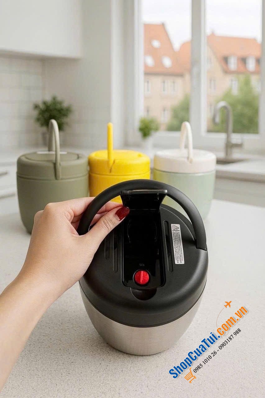 Cặp lồng giữ nhiệt Silver Đức 1.2L – Xịn, Sang, Chất!