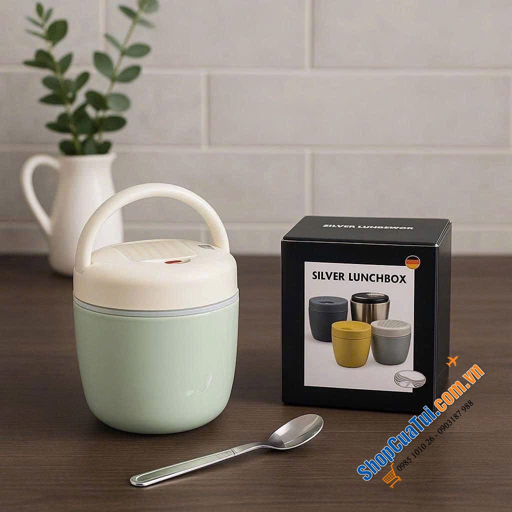 Cặp lồng giữ nhiệt Silver Đức 1.2L – Xịn, Sang, Chất!