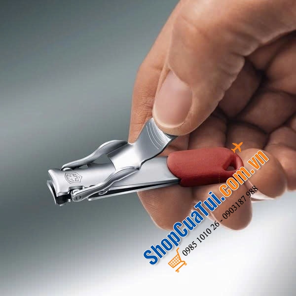 Bấm móng tay Victorinox đỏ - Swiss Made.