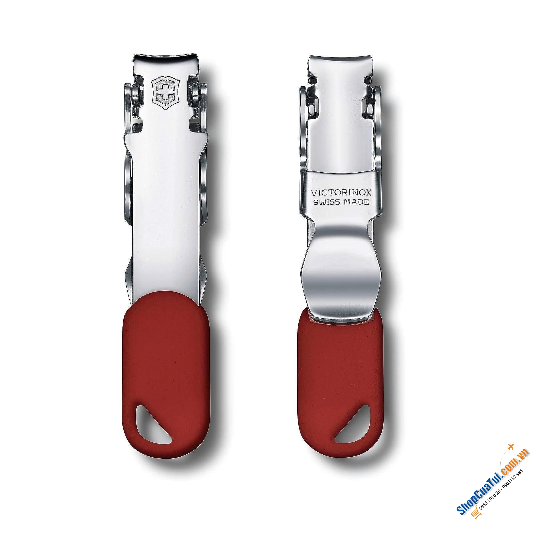 Bấm móng tay Victorinox đỏ - Swiss Made.