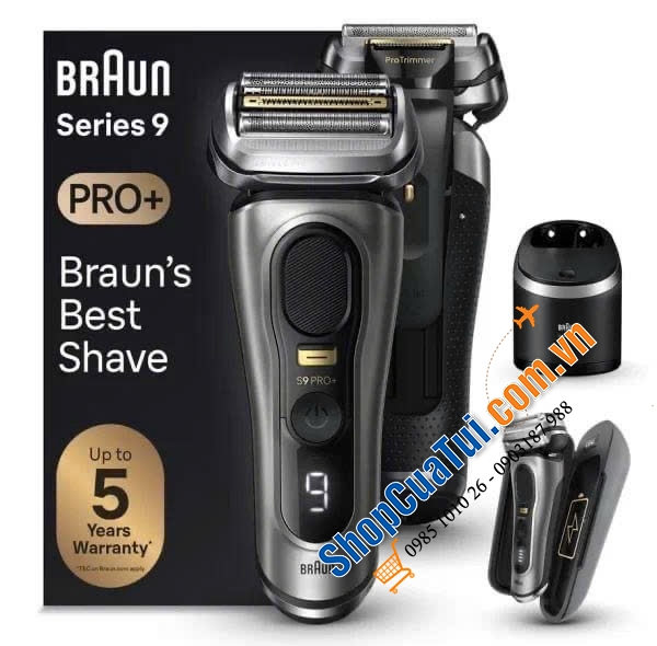 MÁY CẠO RÂU BRAUN SERIES 9 PRO+ 9575CC GRAPHITE.