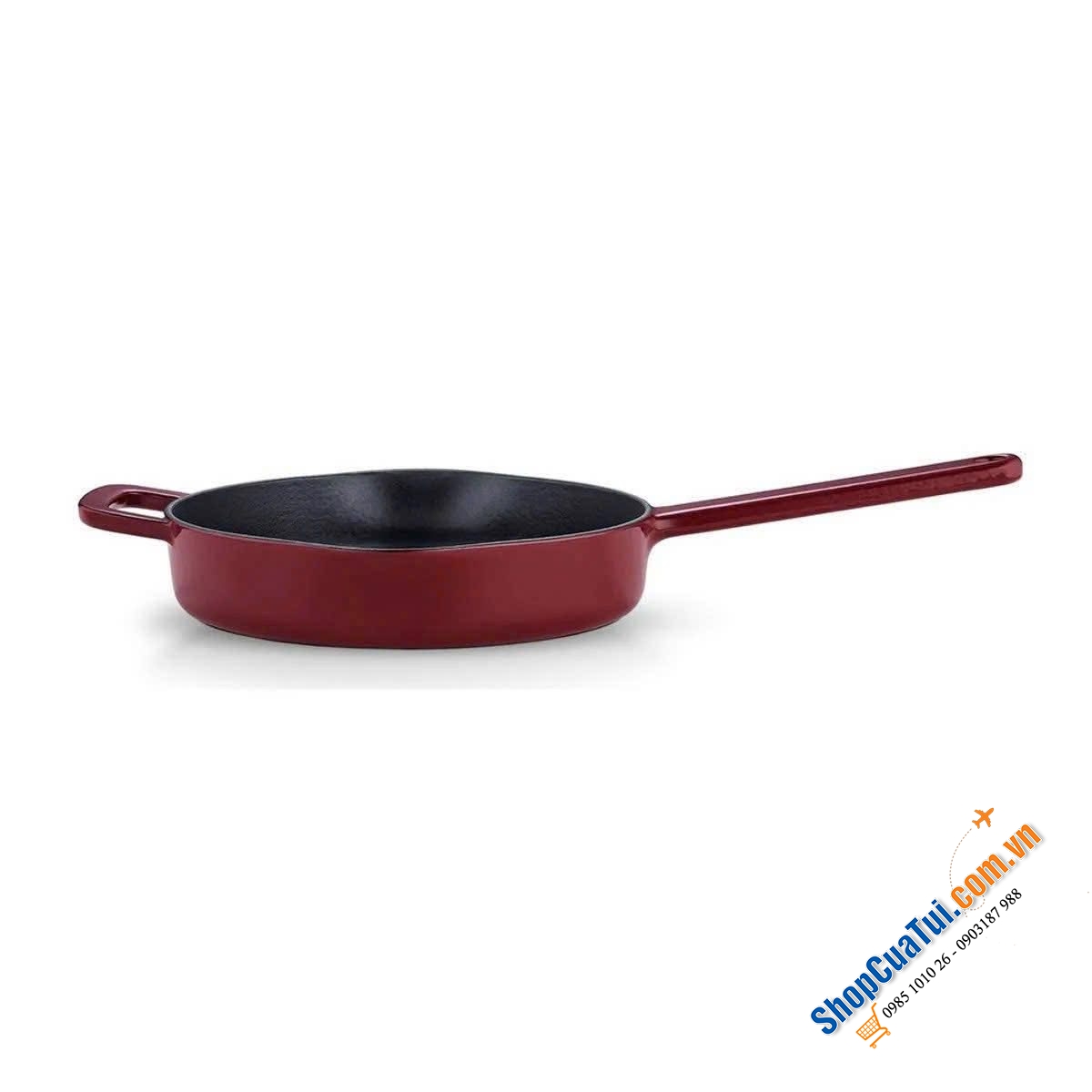 CHẢO GANG FISSLER MOMENTS COLLECTION 24 CM mầu đỏ & kem.