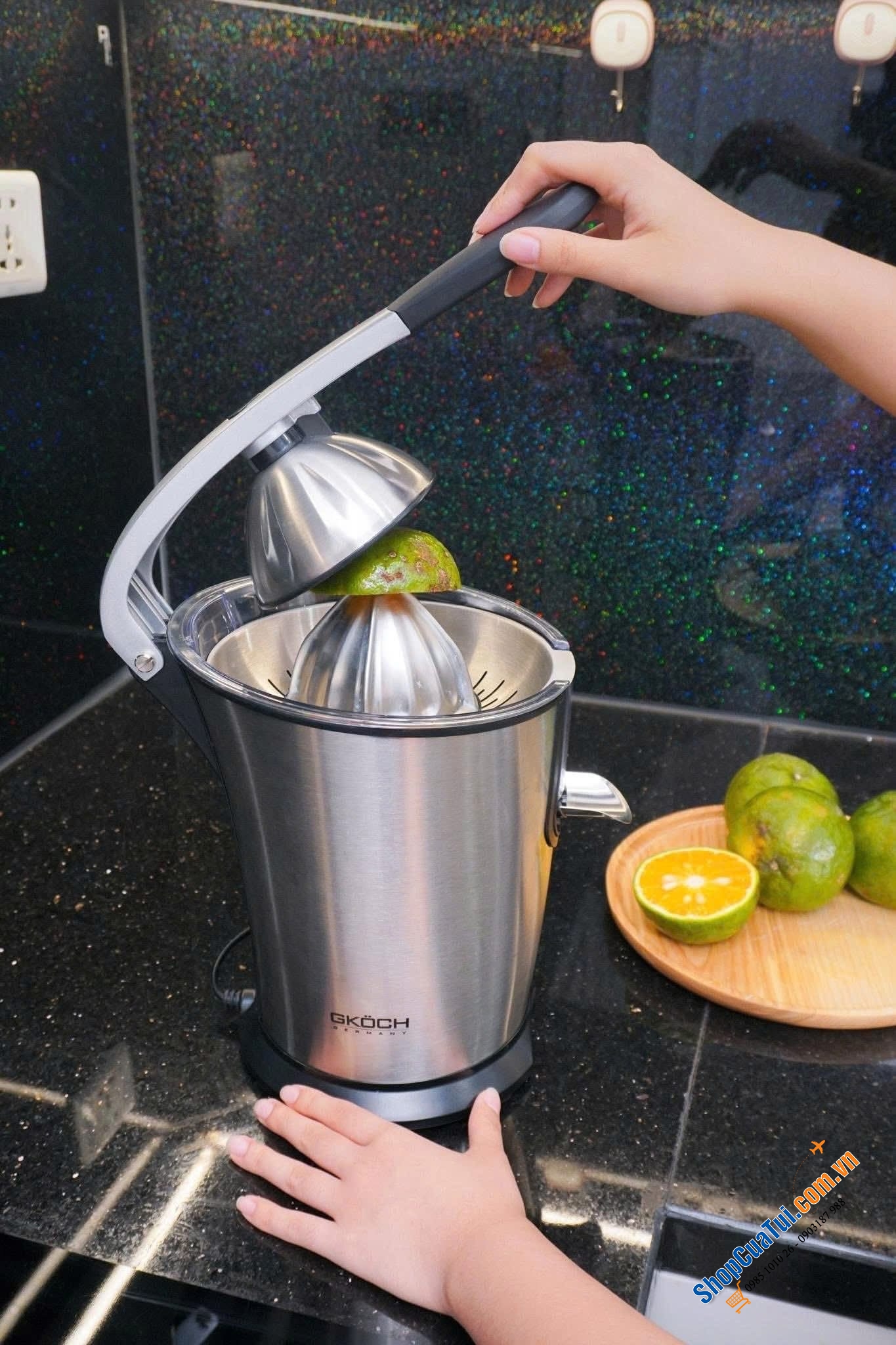 MÁY VẮT CAM THƯƠNG HIỆU GKÖCH GERMANY - ÉP NHANH CHÓNG, GIỮ TRỌN VỊ TƯƠI NGON.