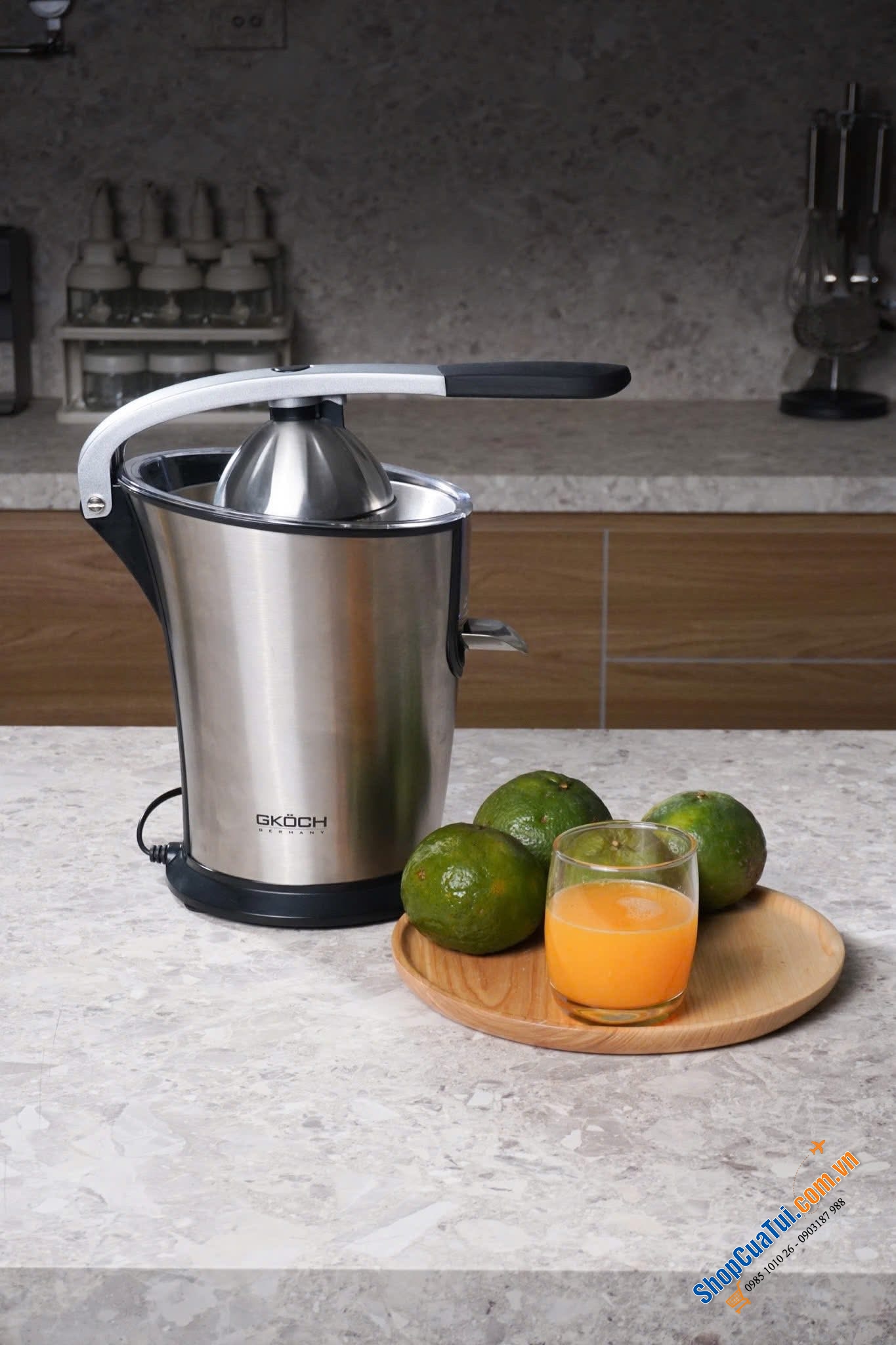 MÁY VẮT CAM THƯƠNG HIỆU GKÖCH GERMANY - ÉP NHANH CHÓNG, GIỮ TRỌN VỊ TƯƠI NGON.