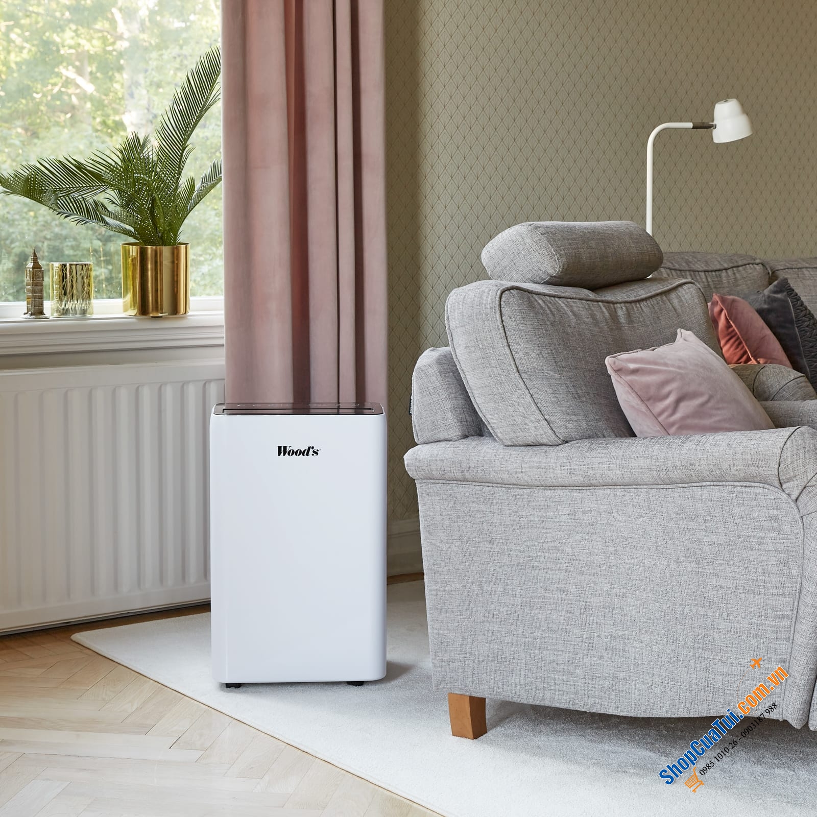 Máy Hút Ẩm Wood MRD20GW dùng cho phòng đến 70m2.