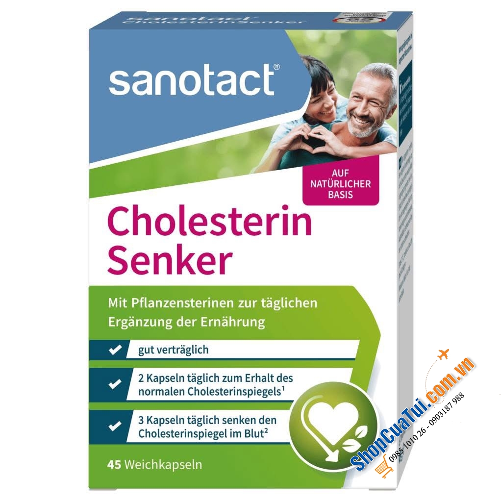 Viên Uống làm giảm Cholesterol Sanotact - Hàng Đức.