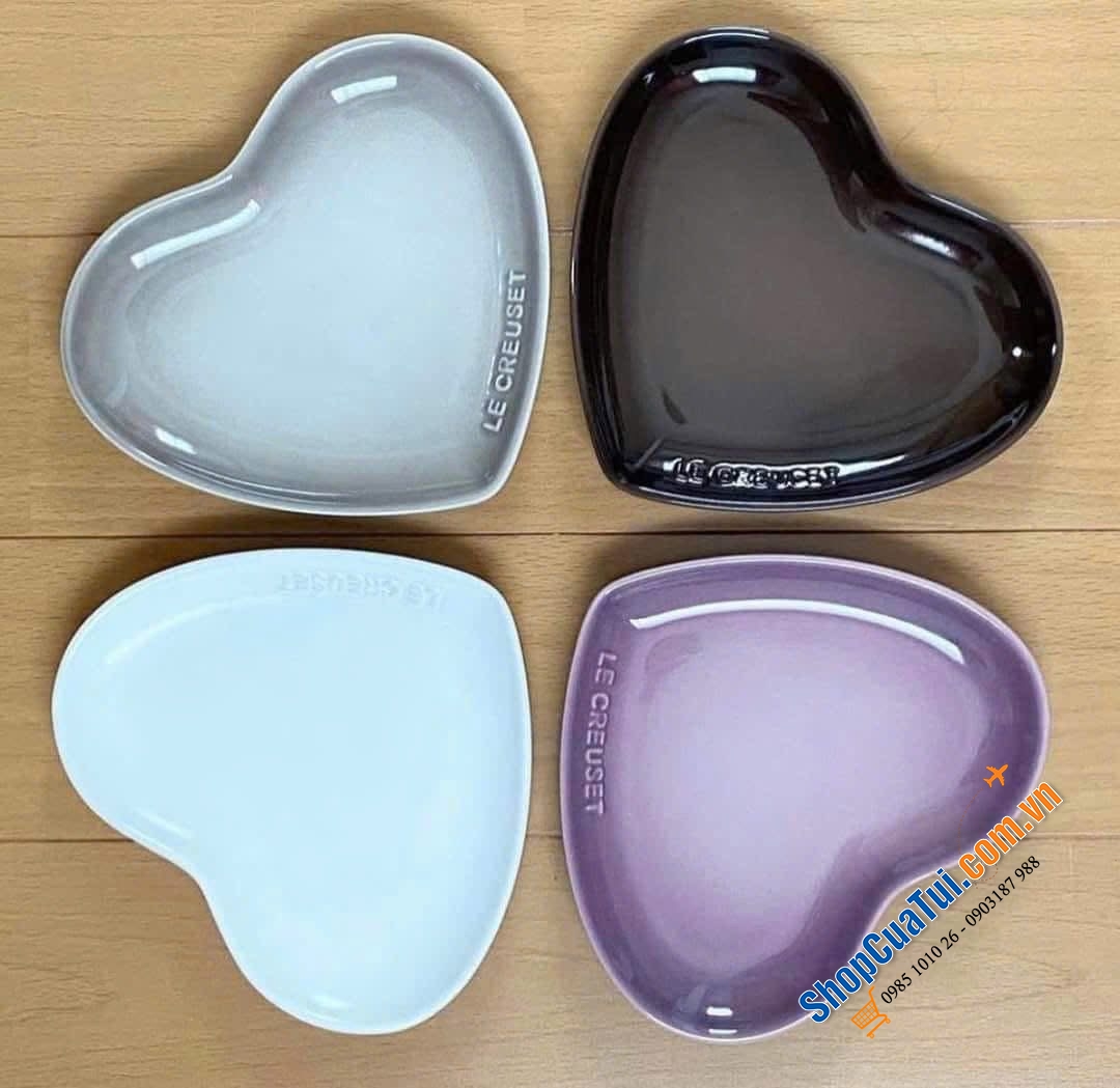 SET 4 ĐĨA TIM LE CREUSET 17CM – VỪA XINH VỪA TÌNH.