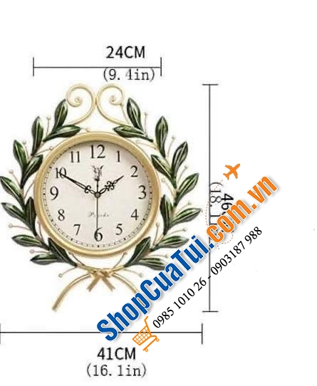 Đồng hồ treo tường phong cách Mỹ.