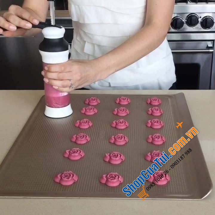 Dụng cụ ép bánh quy Oxo - làm bánh quy cực dễ.
