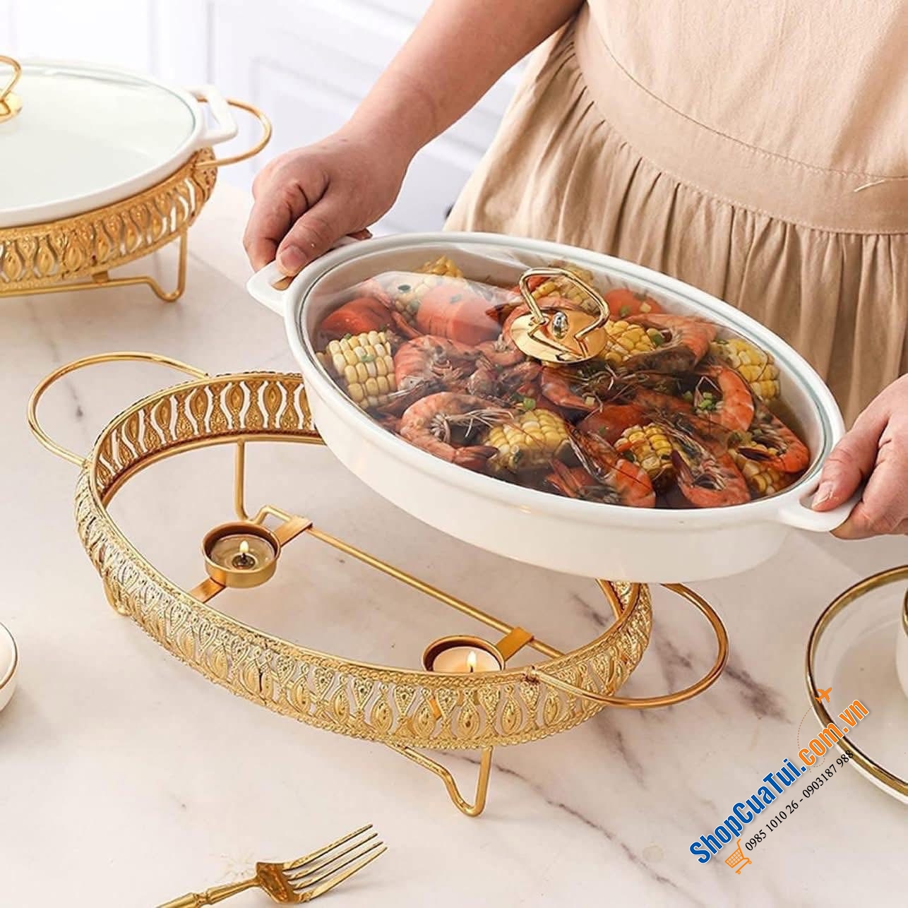 KHAY HÂM NÓNG THỨC ĂN PROVECTA CAO CẤP.