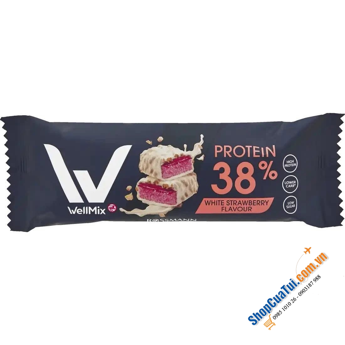 Thanh WellMix Protein Bar của Rossmann từ Đức.