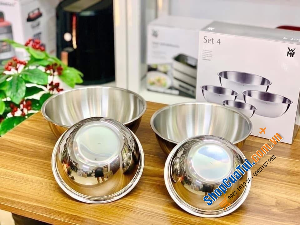 Set 4 âu trộn inox wmf.