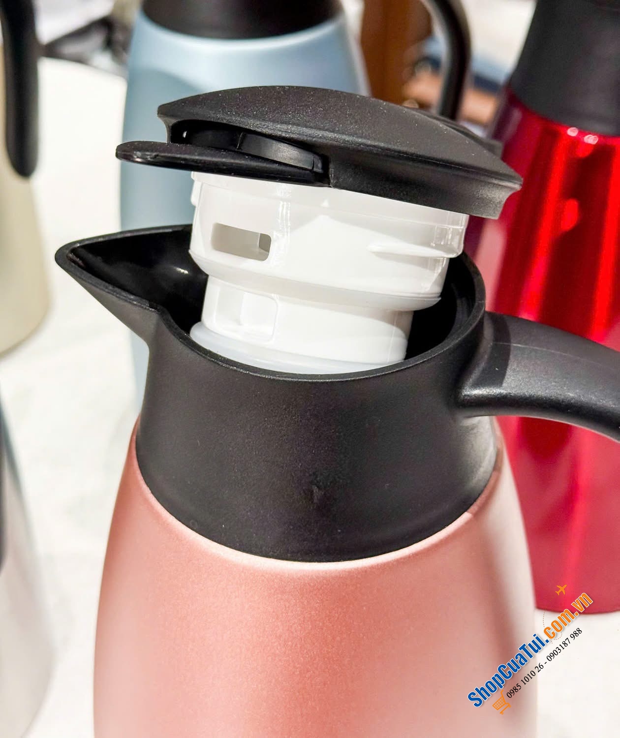 Ấm giữ nhiệt Silver Premium Thermos Flask dung tích lớn 2 lit (1 chiếc phích đích thực xinh đẹp xịn sò).