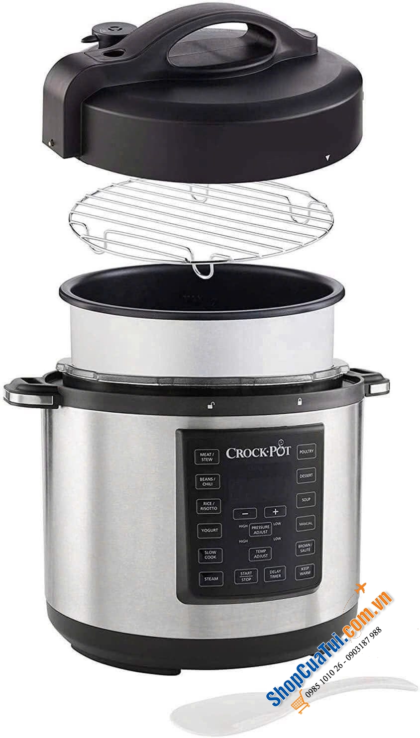 Nồi Áp Suất, Nồi Đa Năng Crock-Pot CSC051, 12 In 1, Dung Tích 5,6 Lít.