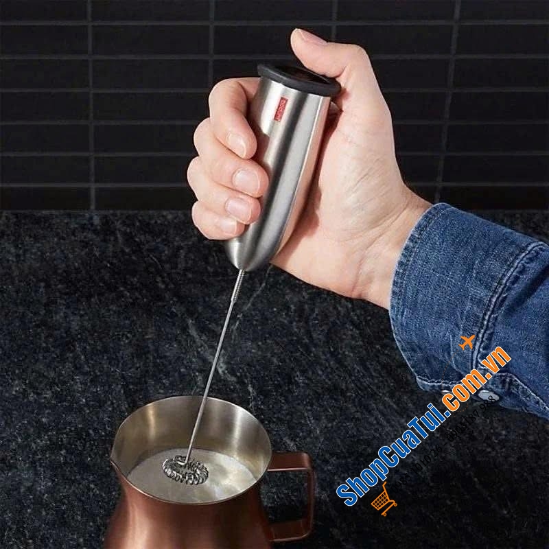 Máy tạo bọt inox cầm tay Bodum Schiuma.