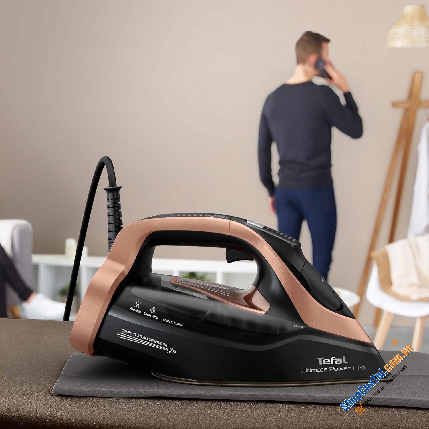 Bàn là hơi nước TEFAL FV9E50E0 Ultimate Power Pro made in France - Model mới 2025.