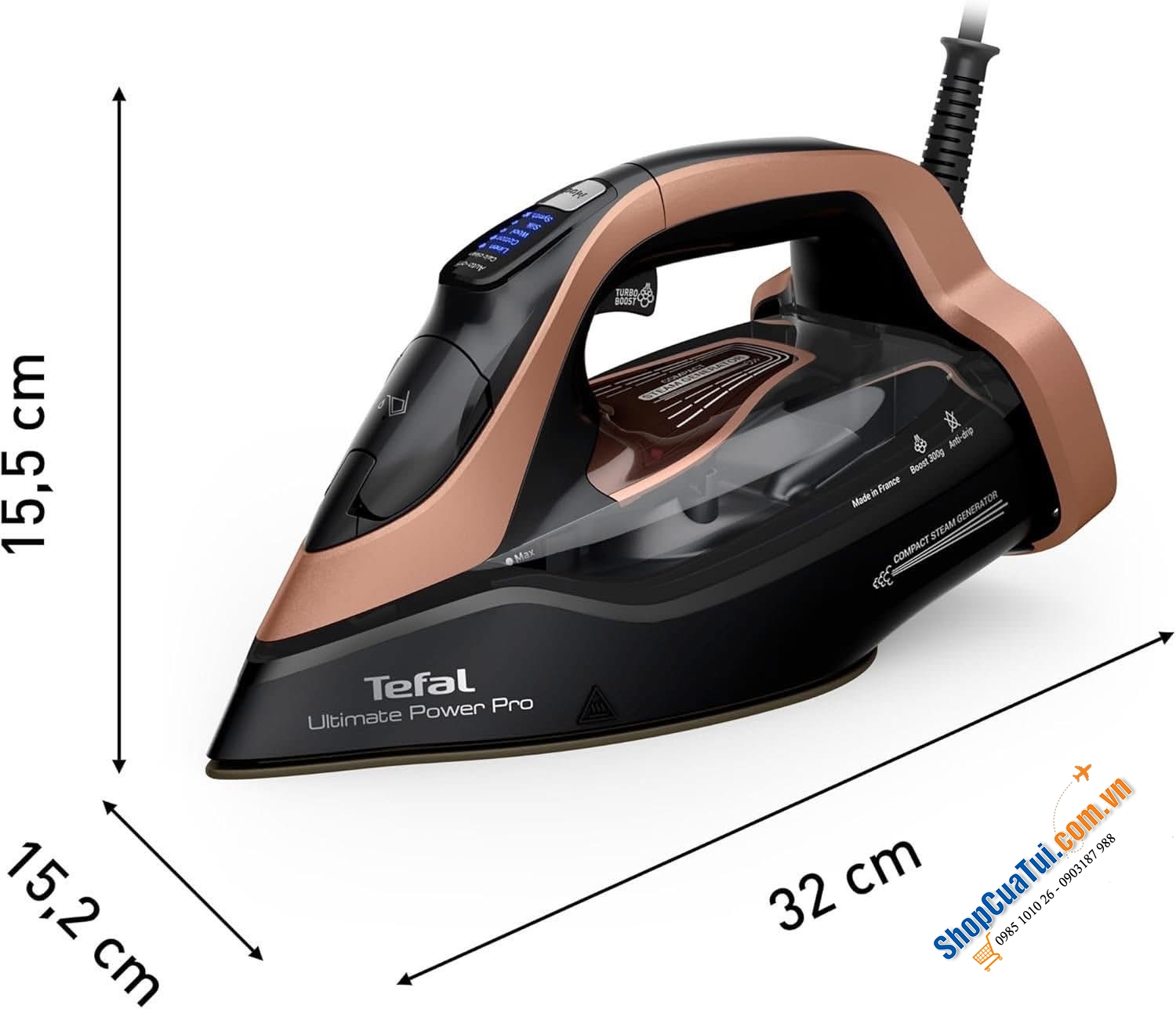 Bàn là hơi nước TEFAL FV9E50E0 Ultimate Power Pro made in France - Model mới 2025.