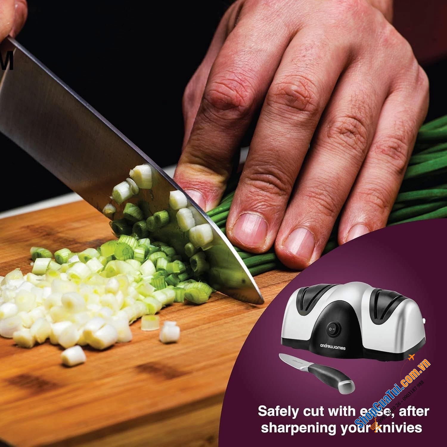 Máy mài dao điện Andrew James.