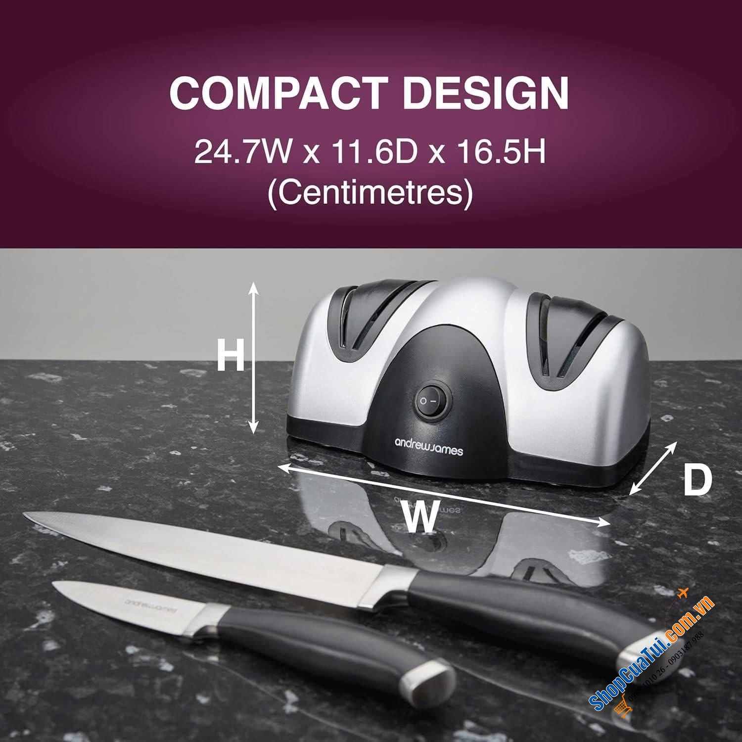 Máy mài dao điện Andrew James.