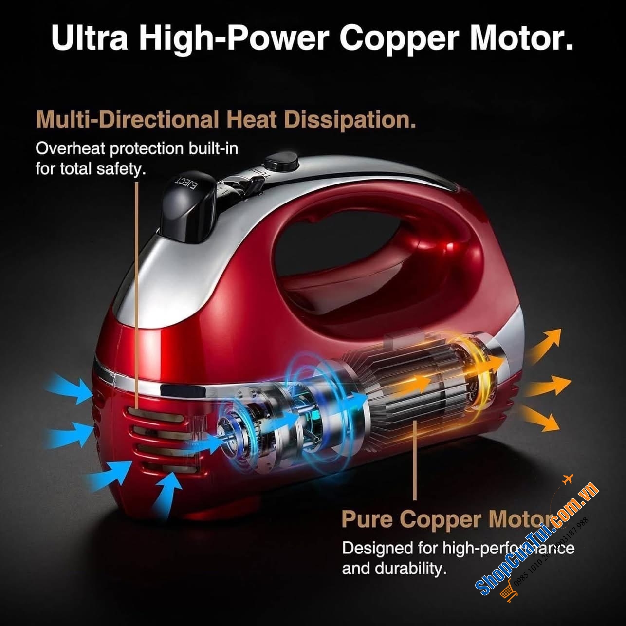 Máy trộn bột đánh trứng cầm tay Vonshef.