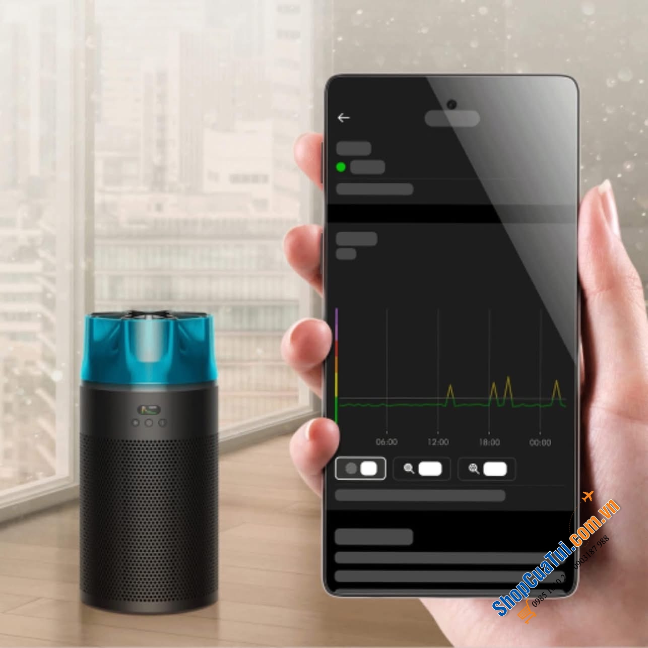 Máy lọc không khí nhỏ gọn & siêu yên tĩnh Dyson HushJet™ HJ10.