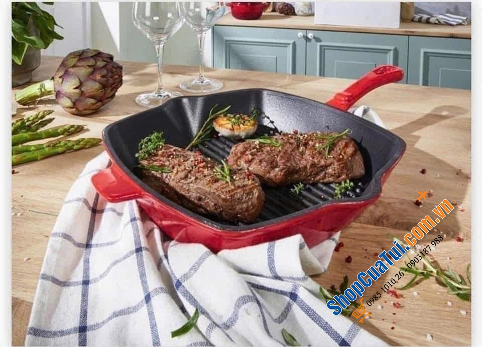 Chảo gang ERNESTO 25cm nội địa Đức.