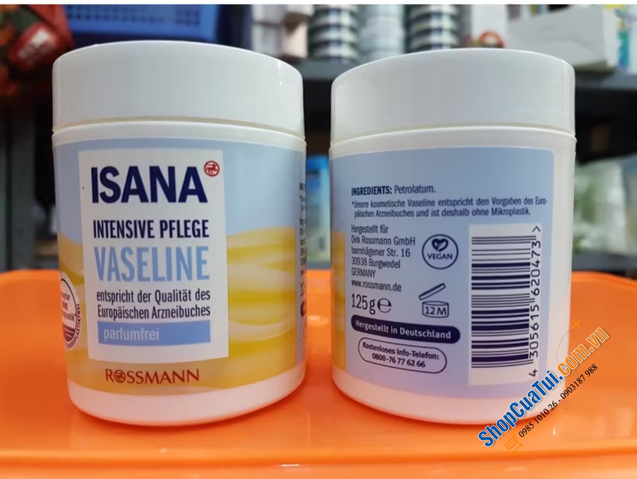 KEM NẺ VASELINE ISANA 125g HÀNG ĐỨC.