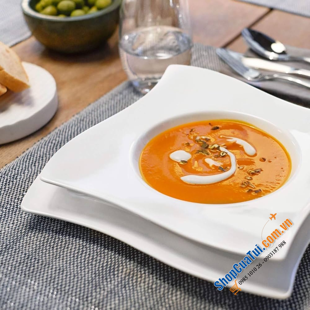 Set 6 đĩa Villeroy Boch NewWave Suppenteller 24cm