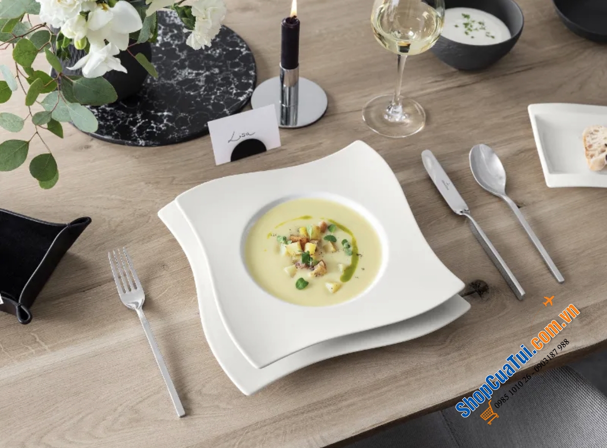Set 6 đĩa Villeroy Boch NewWave Suppenteller 24cm