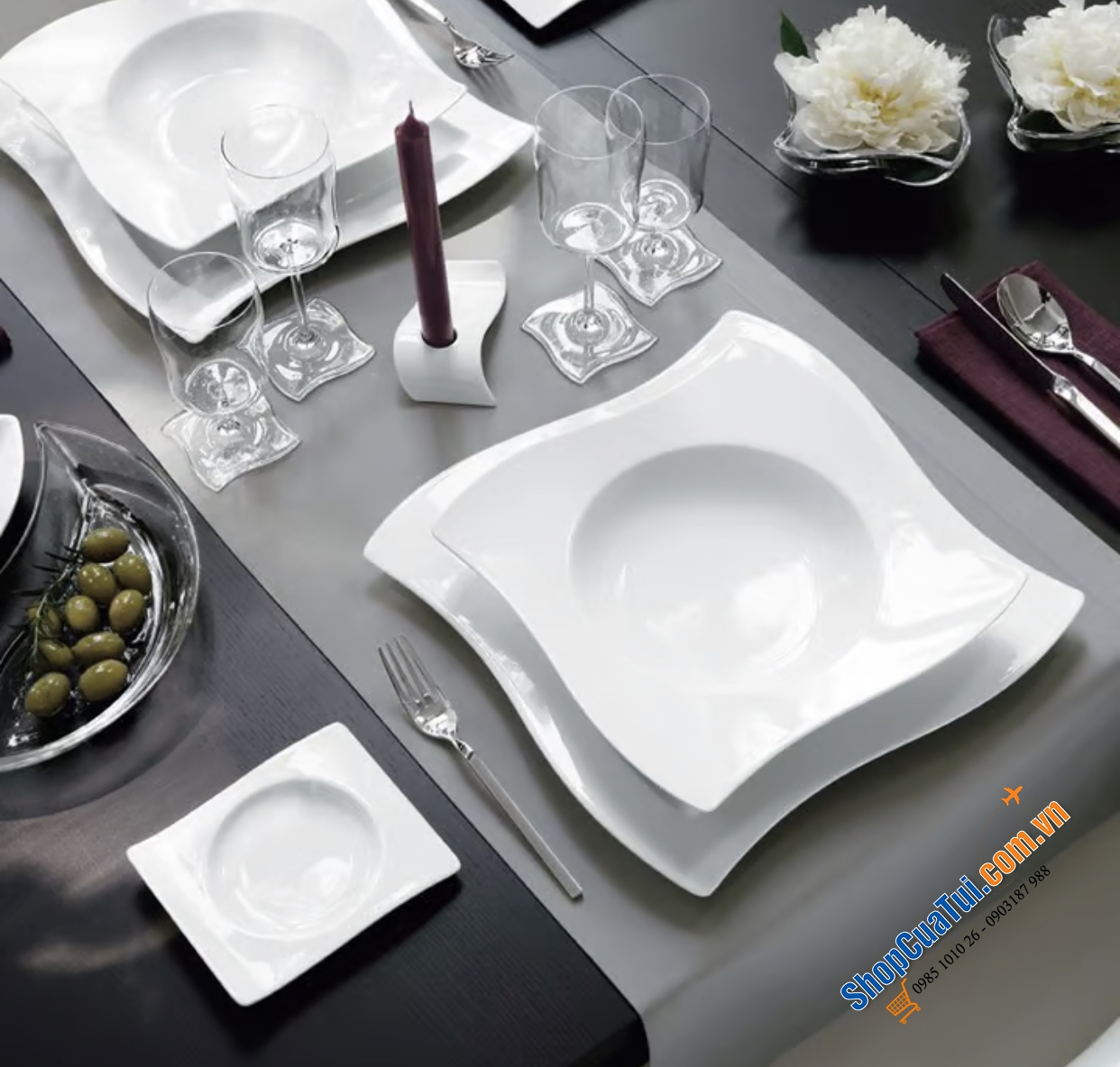 Set 6 đĩa Villeroy Boch NewWave Suppenteller 24cm