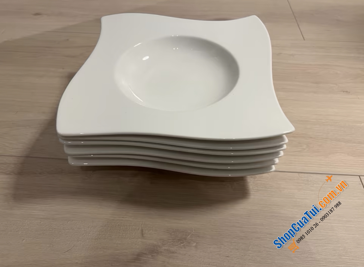 Set 6 đĩa Villeroy Boch NewWave Suppenteller 24cm