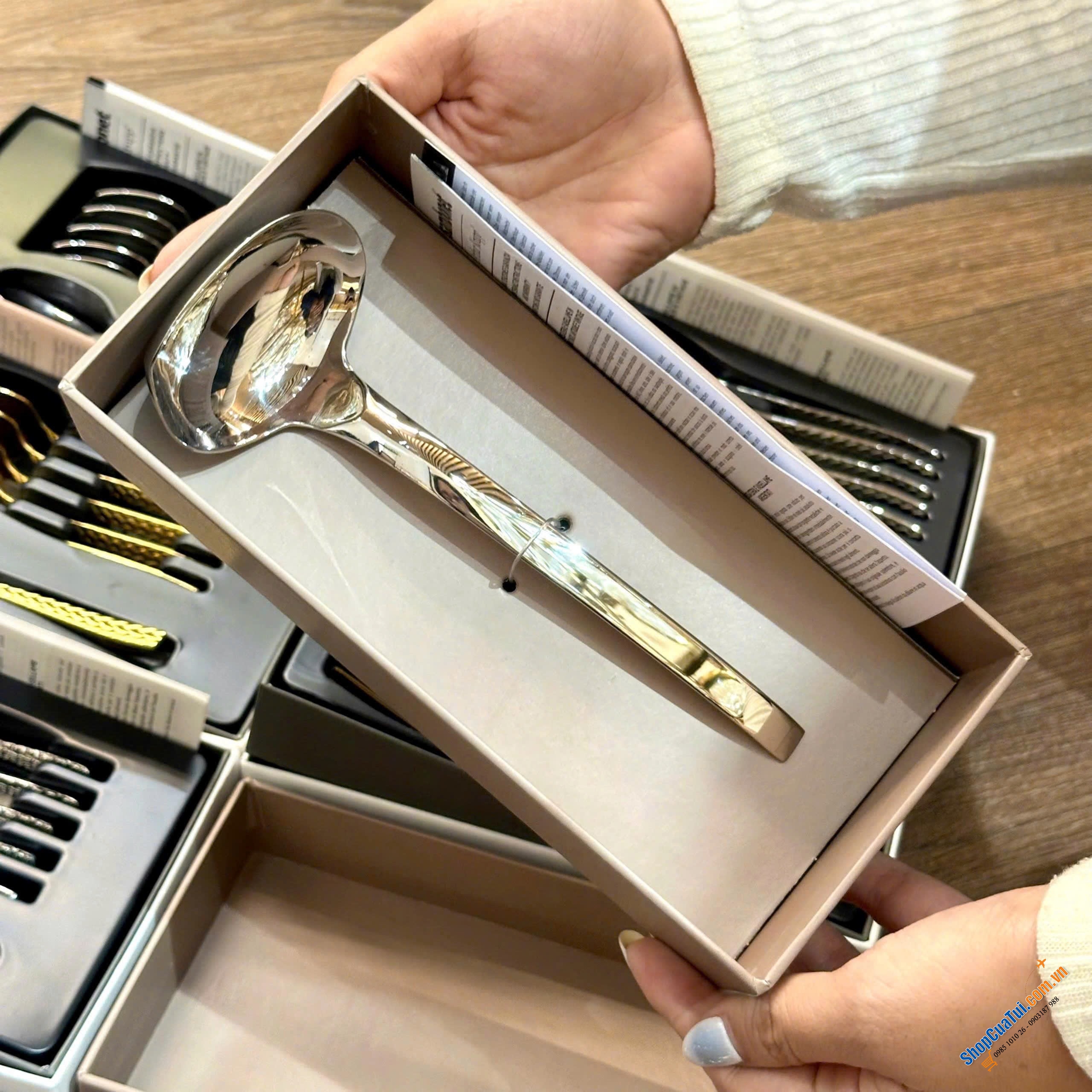 Muôi múc canh, nước sốt Sambonet 16cm