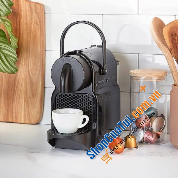 Máy pha cà phê viên nén Nespresso De\\\'Longhi EN 80.B màu đen - Made in Ucraina (tặng kèm hộp cà phê 7 viên nén chính hãng).