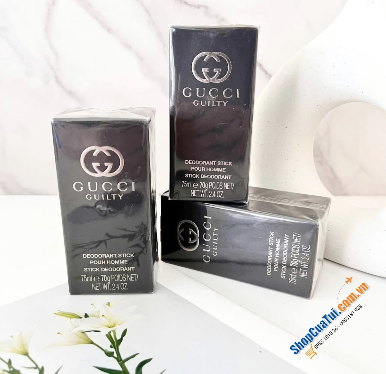 LĂN SÁP KHỬ MÙI NAM GUCCI GUILITY - 75ml