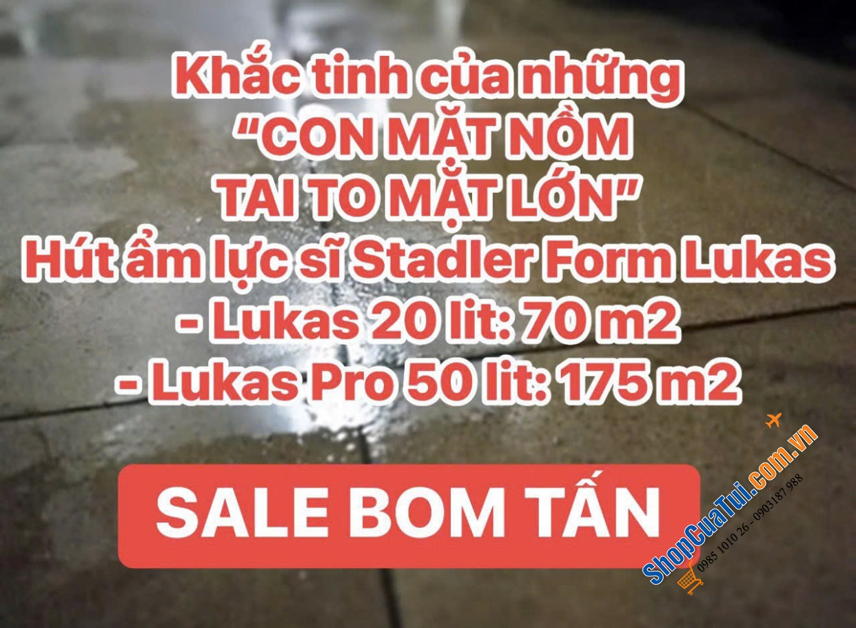 HÚT ẨM STADLER FORM LUKAS 20L cho phòng 70m2.