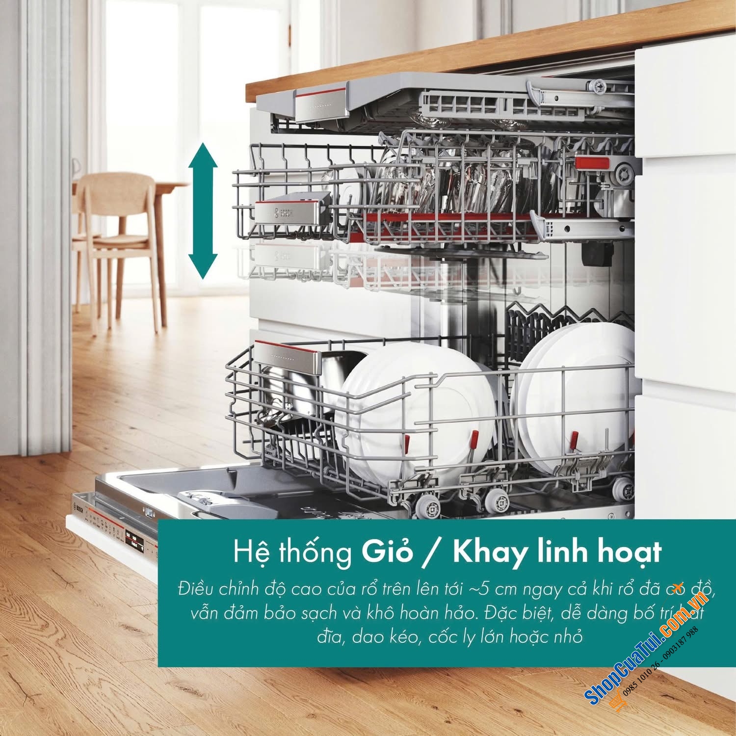 MÁY RỬA BÁT BOSCH SMS4HBW00D.