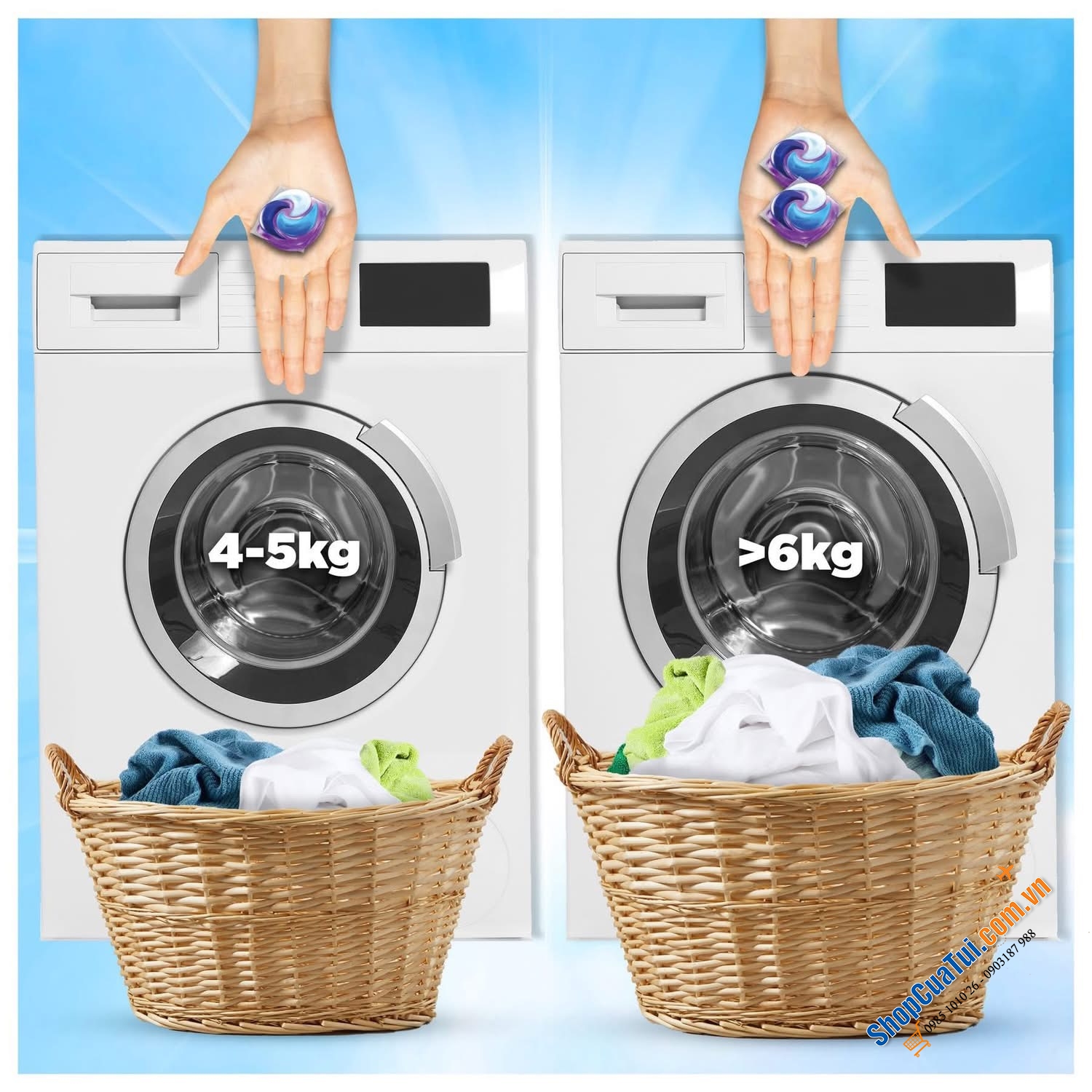 Giặt xả 3 trong 1 LENOR (nước giặt + nước xả  + hạt nước hoa).