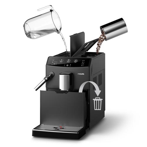 Máy pha cà phê espresso 1.8L Màu đen -Philips 3000 series HD8827/01 Đứng Tự động hoàn toàn 