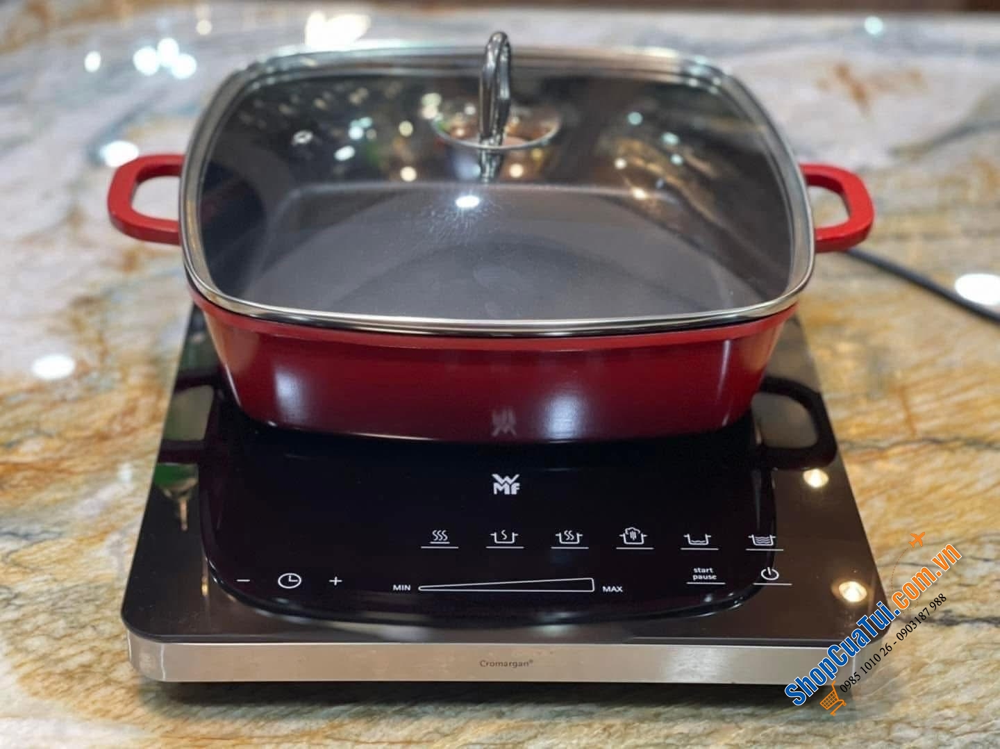 Bộ nồi 4 món KHG Verona màu đỏ.