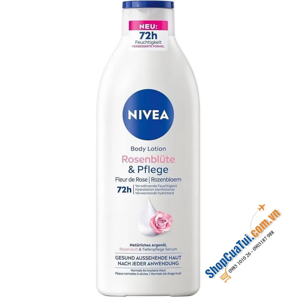 Dưỡng thể Nivea chai 400ml - hàng Đức.