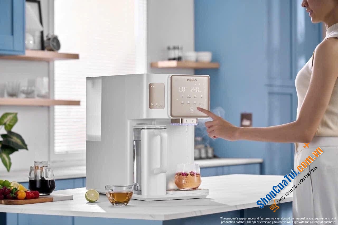 MÁY LỌC NƯỚC ĐỂ BÀN TÍCH HỢP LÀM ĐÁ.