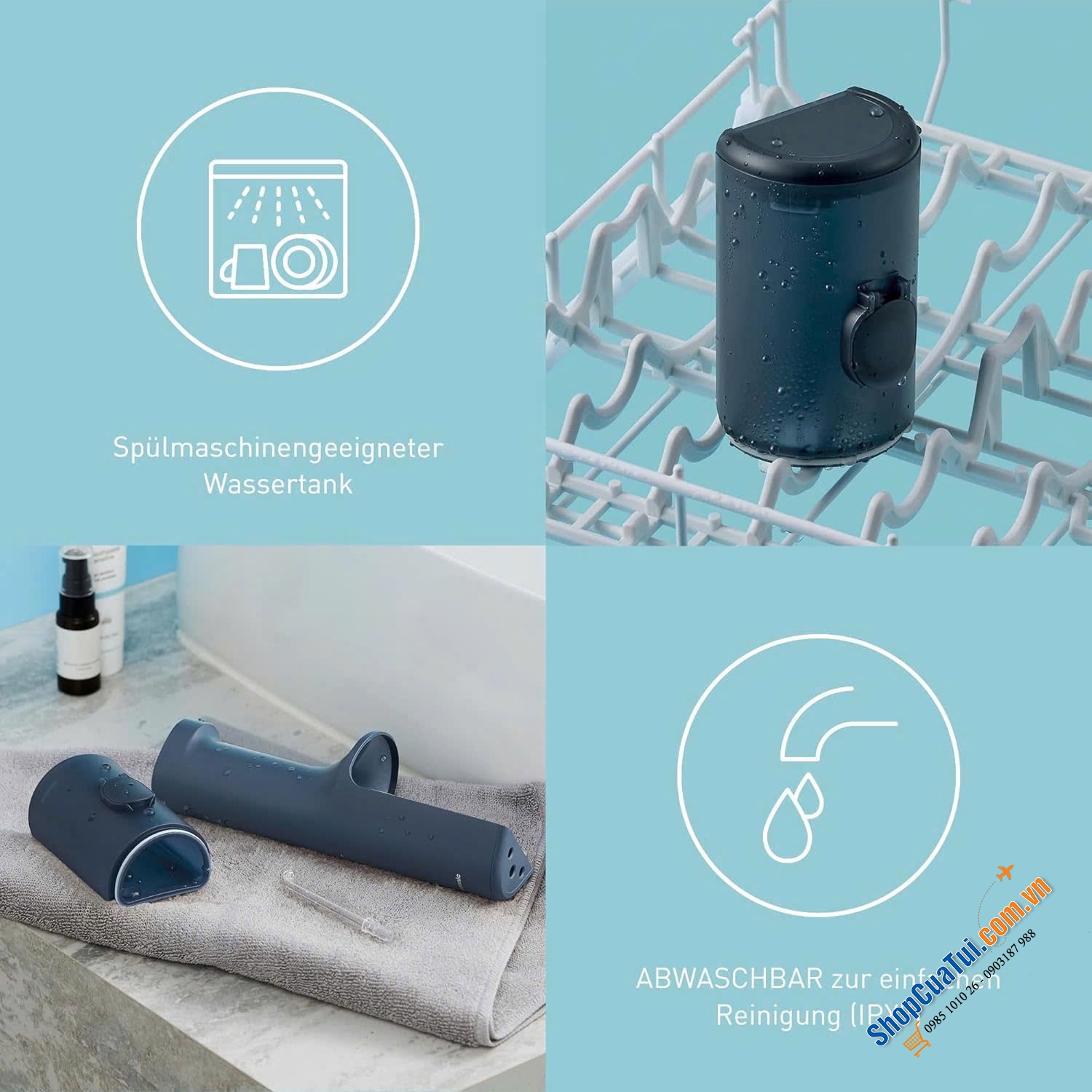 MÁY TĂM NƯỚC PANASONIC EW-DJ66 MÀU ĐEN.