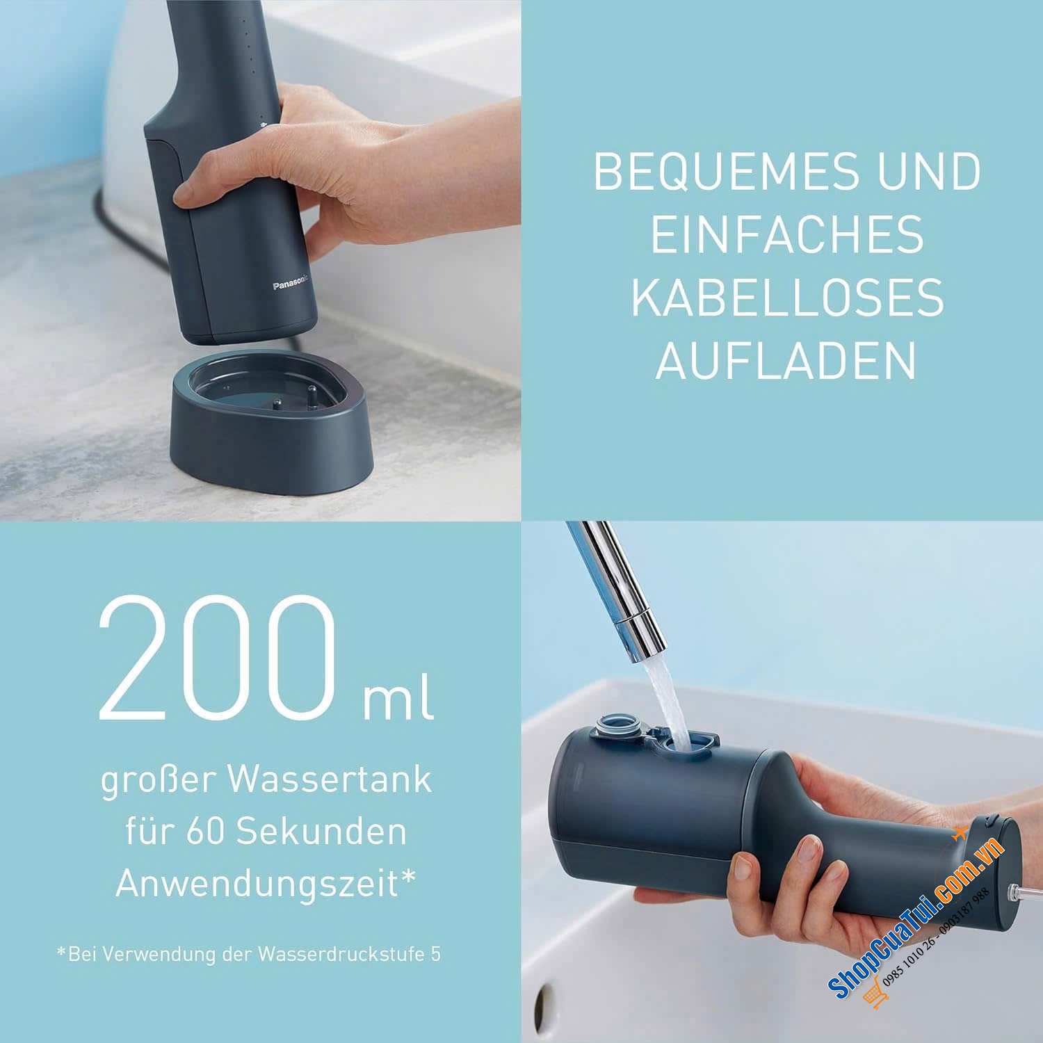 MÁY TĂM NƯỚC PANASONIC EW-DJ66 MÀU ĐEN.