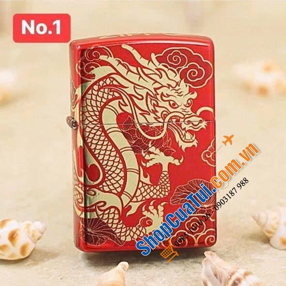 ZIPPO Rồng đỏ có ý nghĩa mang đến sự may mắn, phát tài, thịnh vượng cho gia chủ.