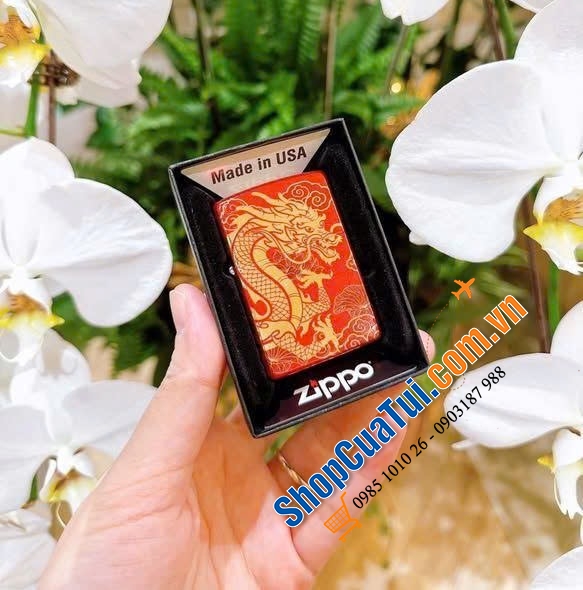 ZIPPO Rồng đỏ có ý nghĩa mang đến sự may mắn, phát tài, thịnh vượng cho gia chủ.